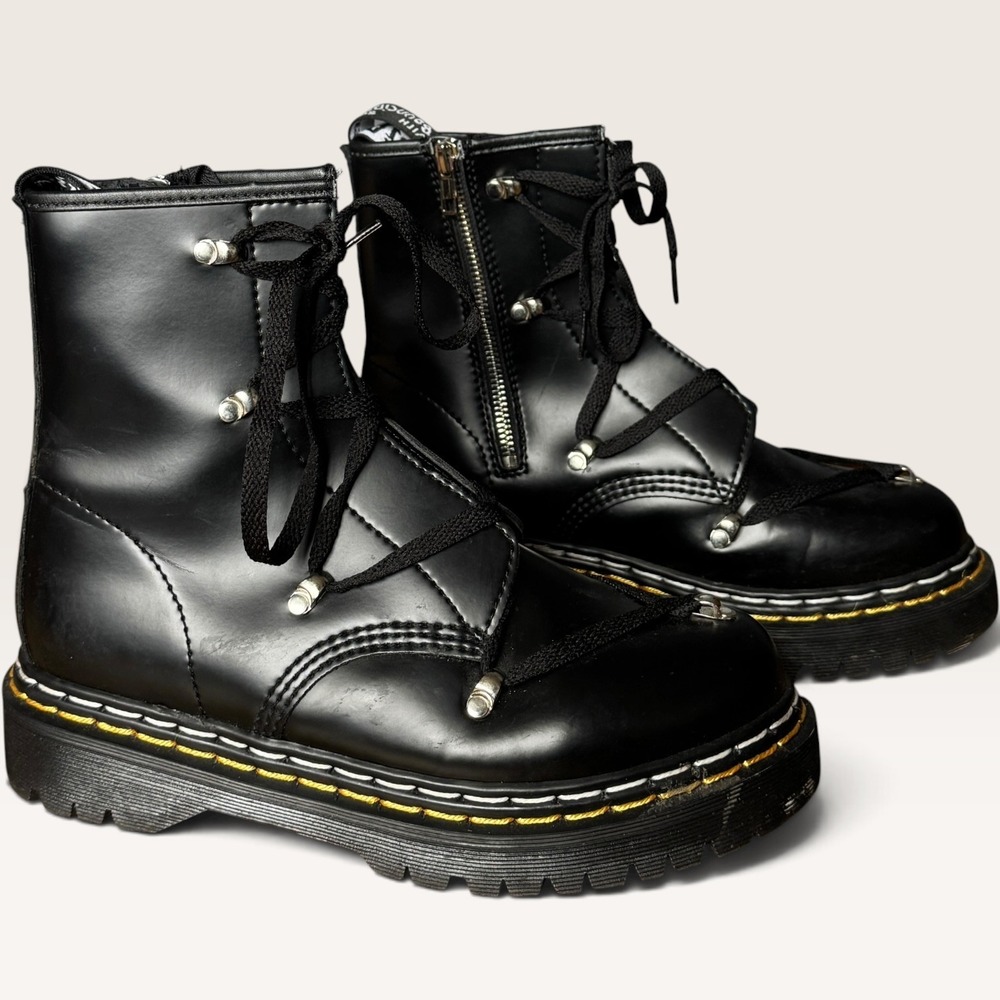 Dr. Martens 1460 Bex Rick Owens Laced Ankle Boots Black Leather EU 41 US 8  EU